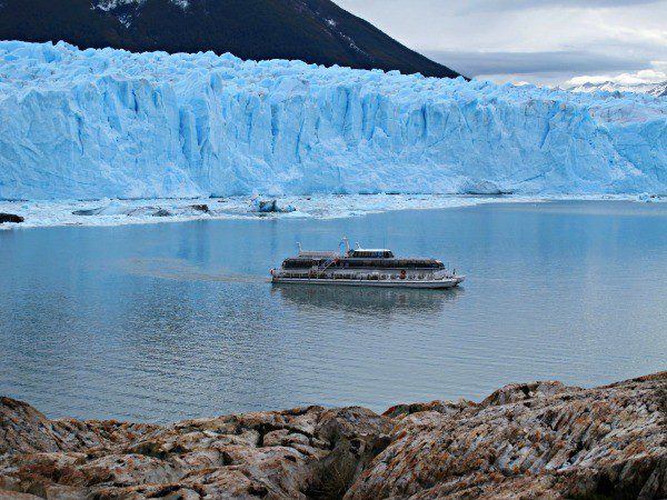 Using the boat for scale helps to get a sense of how incredibly massive Perito Moreno is!