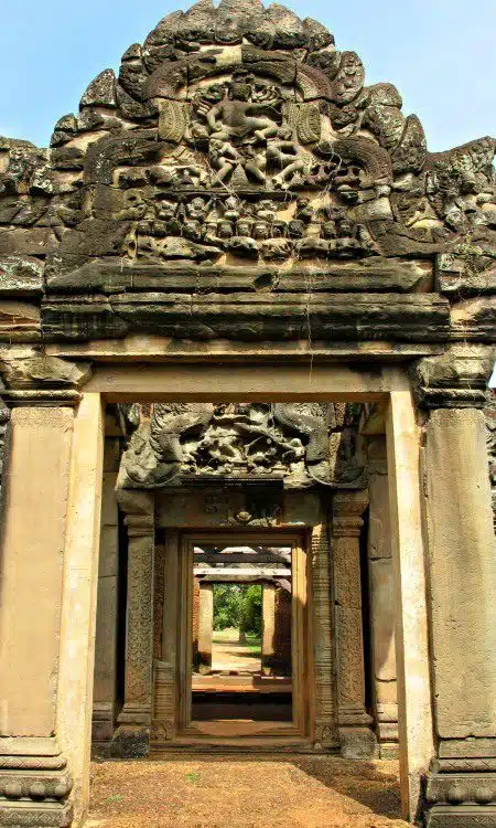 Ornate detail at Angkor Wat Temples