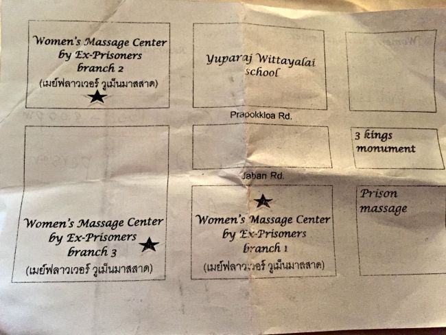 Ex-Prisoners Massage Center locations