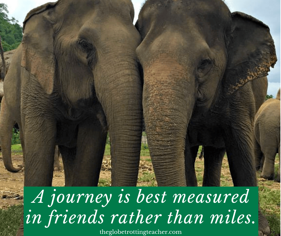quotes about travel with friends A JOURNEY IS BEST MEASURED IN FRIENDS RATHER THAN MILES.