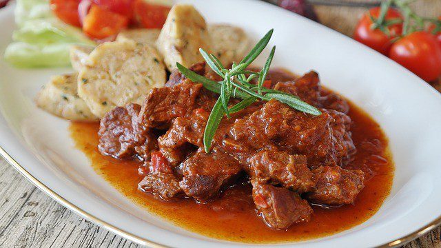 Hungarian Goulash in Budapest