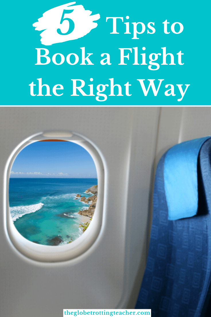5 Tips to Book a Flight Pinterest Pin