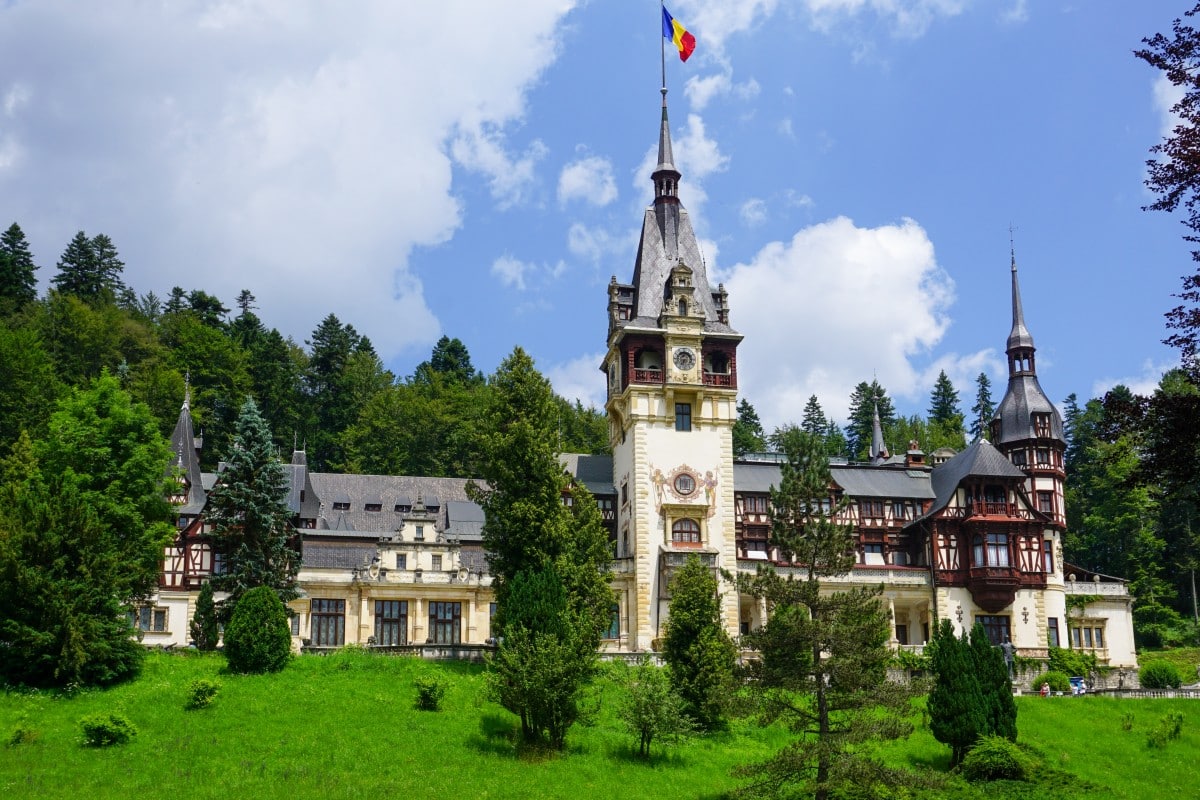 Sinaia Romania and Peles Castle