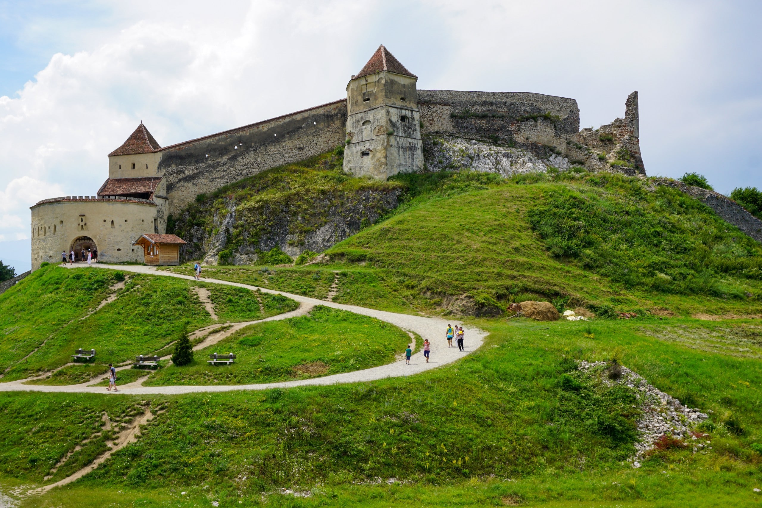 Brasov Rasnov Fortress from the Outside in Romania