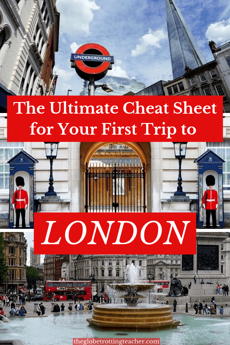 The Ultimage Cheat Sheet for Your First Trip to London Pinterest Pin
