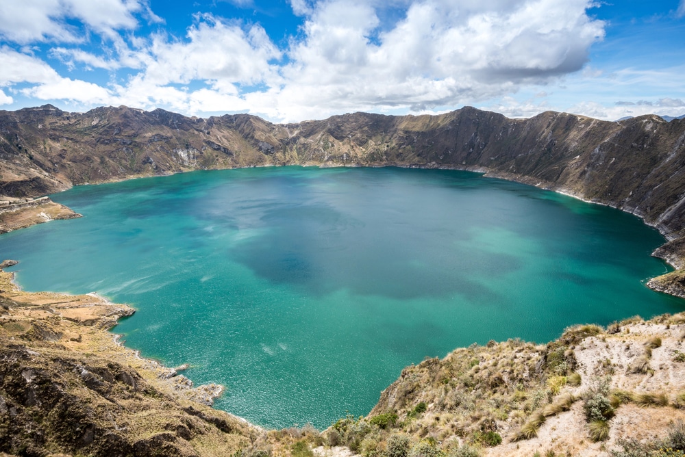 Quilotoa Lake on a day trip from Quito Ecuador