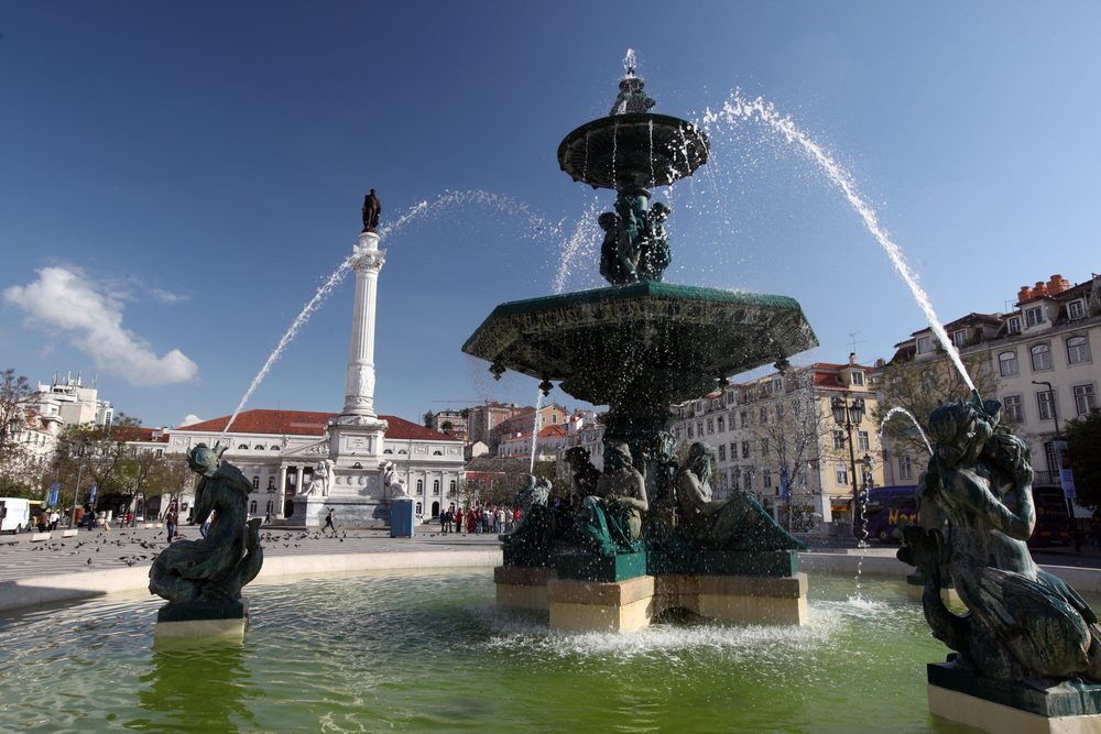 5 days in Portugal Itinerary Rossio Square Lisbon
