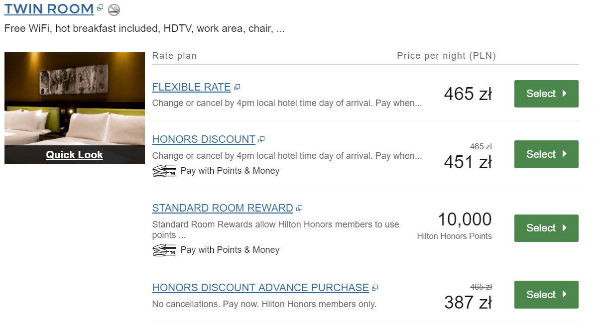 Hilton points value