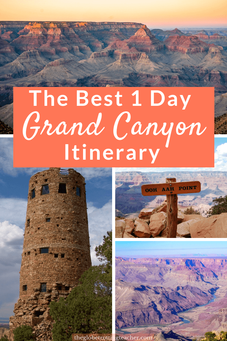 How to Spend 1 Day at the Grand Canyon - Planning a trip to the Grand Canyon? Base yourself in Flagstaff and spend a full day on the South Rim. Use this guide to plan the best things to do at the Grand Canyon, how to get around, where to stay, and must-know Grand Canyon travel tips for a successful visit! #travel #usa #arizona #grandcanyon