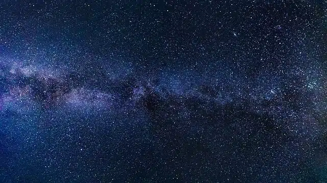 Milky Way stars in the night sky