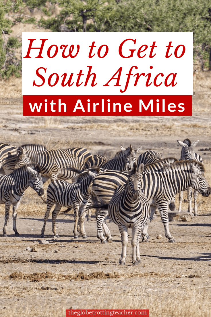 How to Get to South Africa with Points and Miles Pintersest Pin