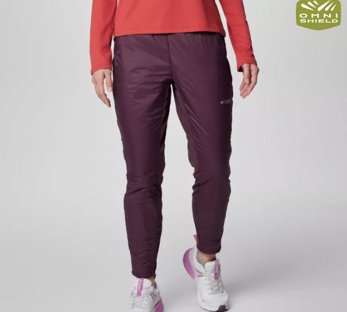 Columbia's silver leaf women's insulated pants product photo