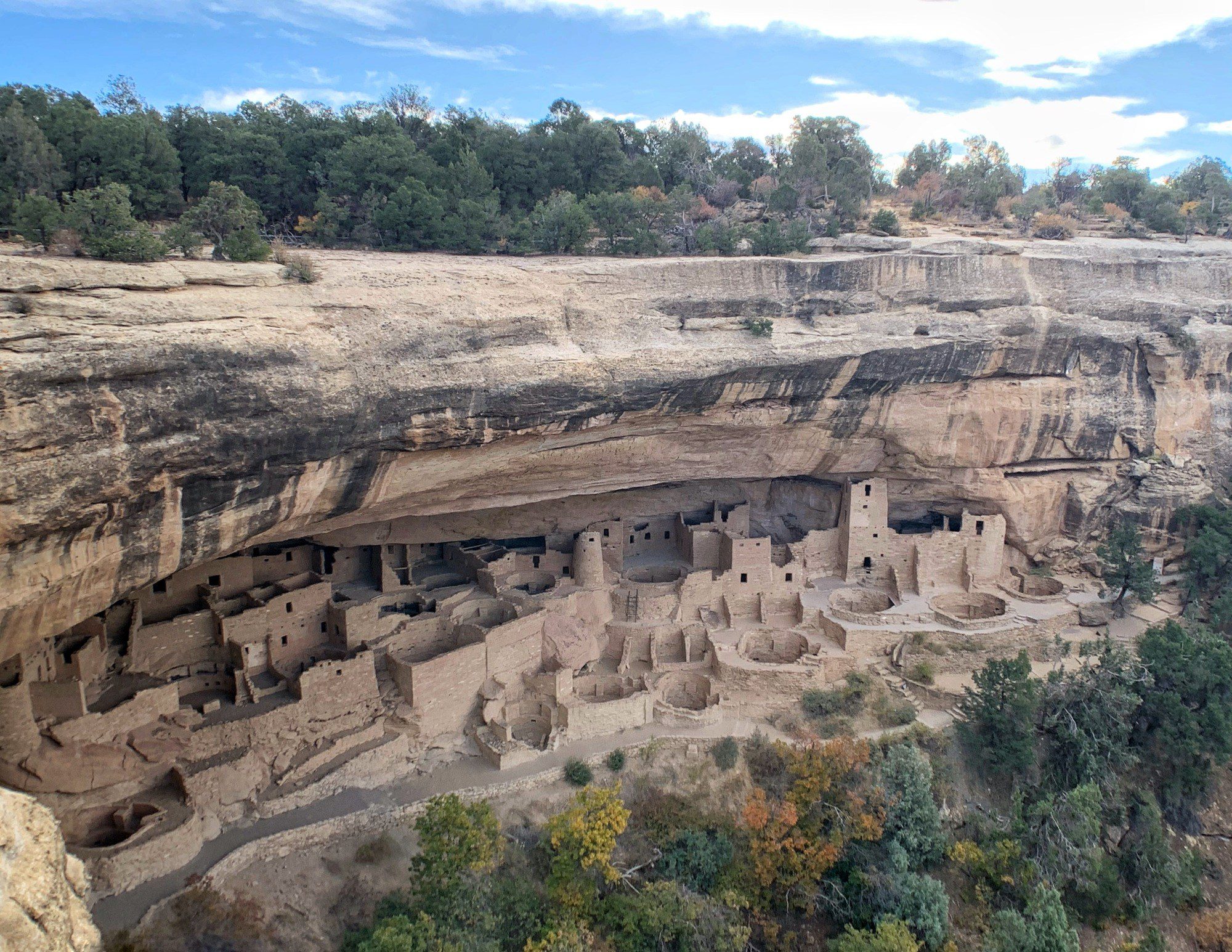 Cliff Palace at Mesa Verde National Park in Fall