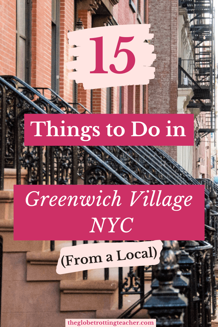 15 Things to Do in Greenwich Village NYC Pinterest Pin