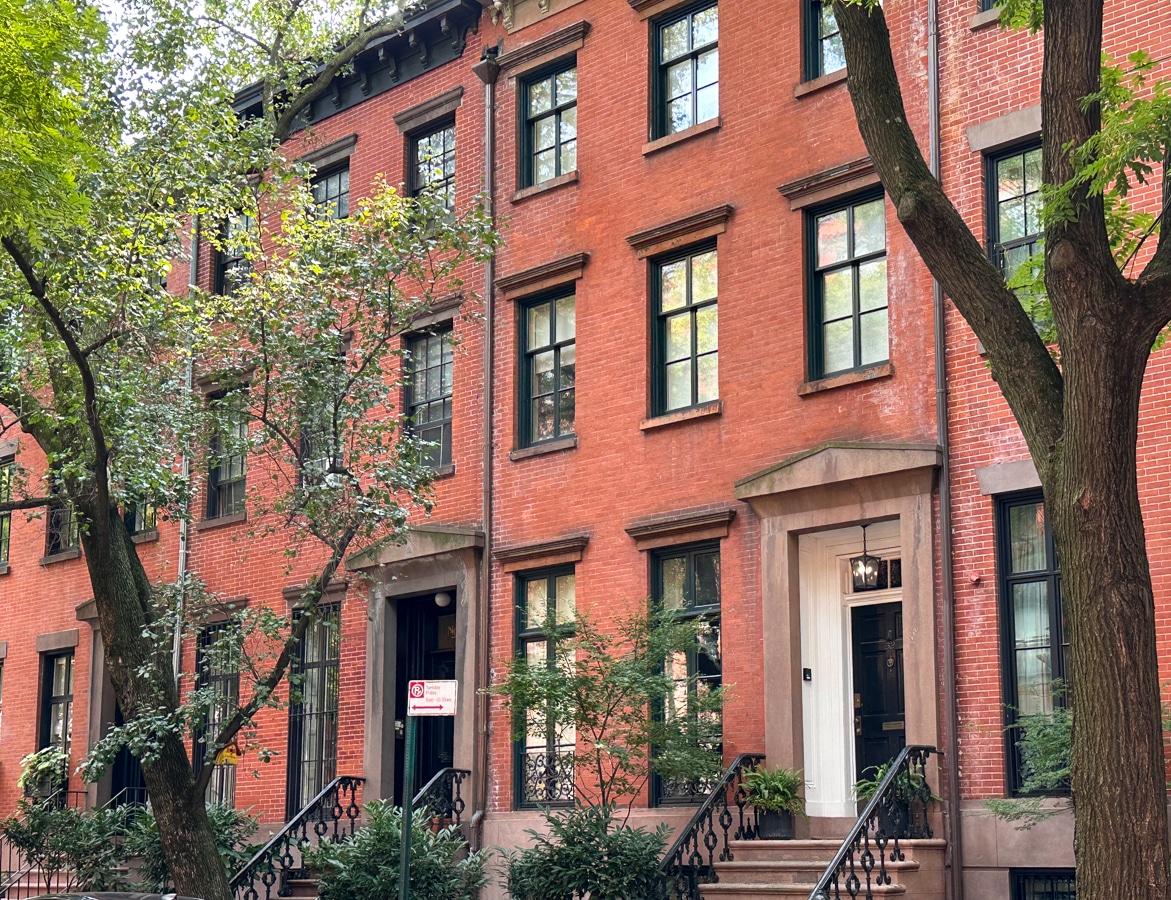 row houses on a Greenwich Village Street