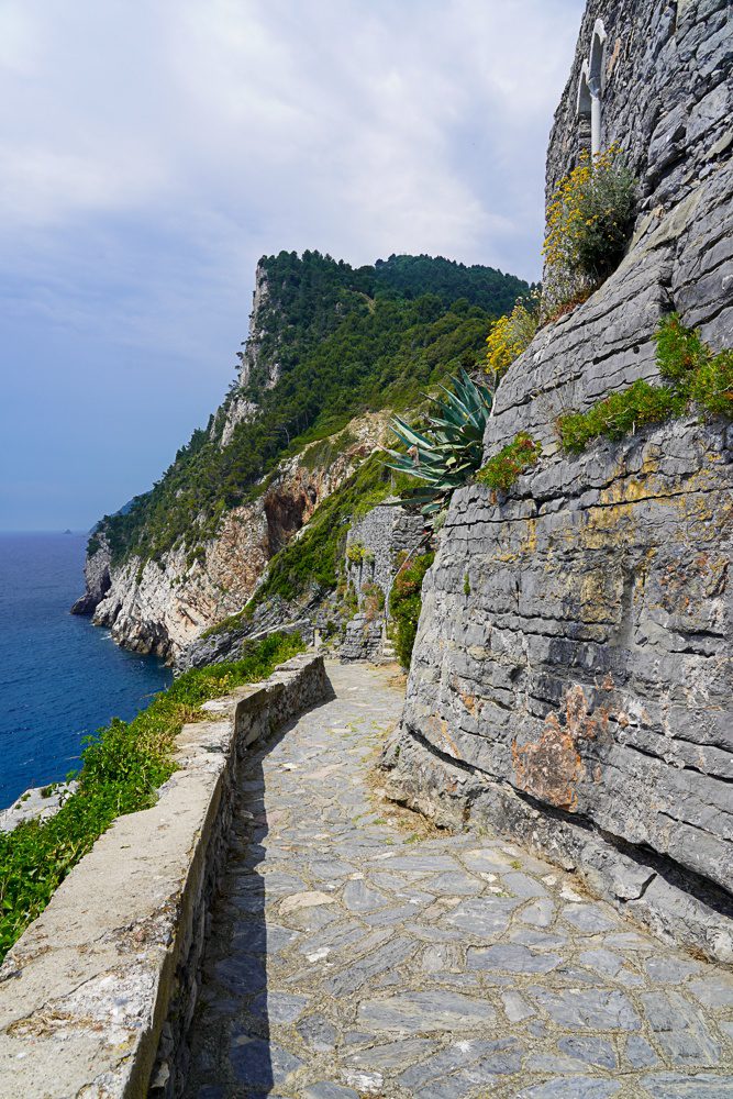 Cliffside trail Porto Venere Italy