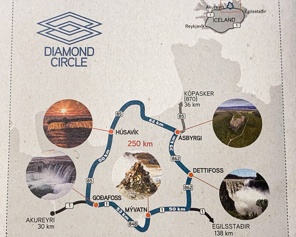 Diamond Circle Iceland Map