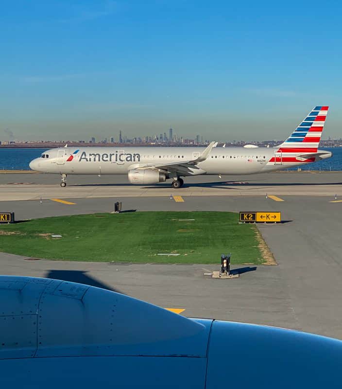 American Airlines Airplane on the runway