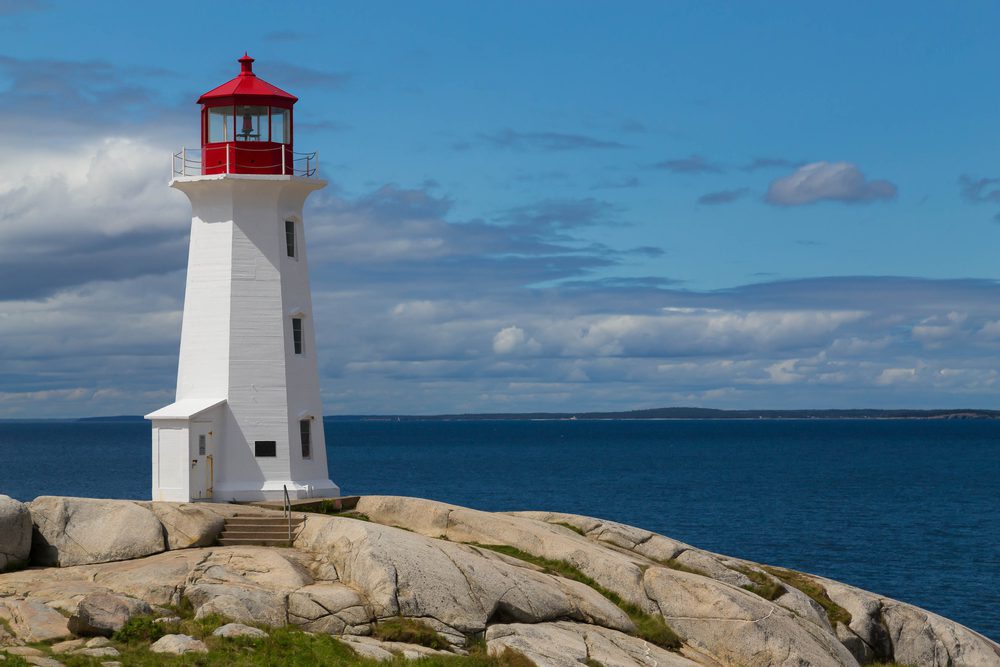 Peggy's Cove Lighthouse during the day 