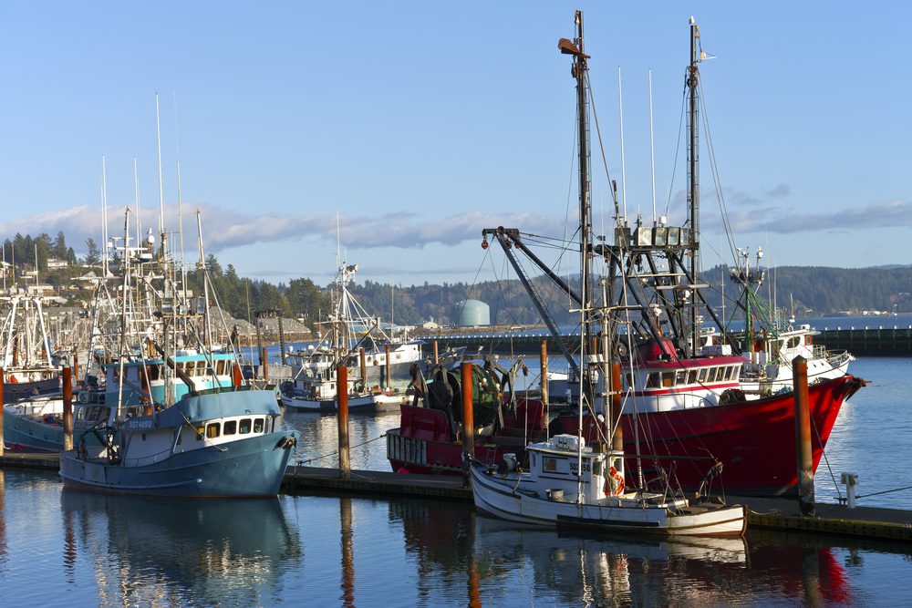 Oregon Coast Newport Fishing Boat
