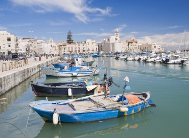 Trani Puglia Italy Boats in Port