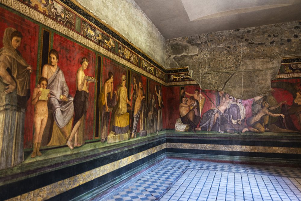 Mural Villa of the Mysteries Pompeii Italy