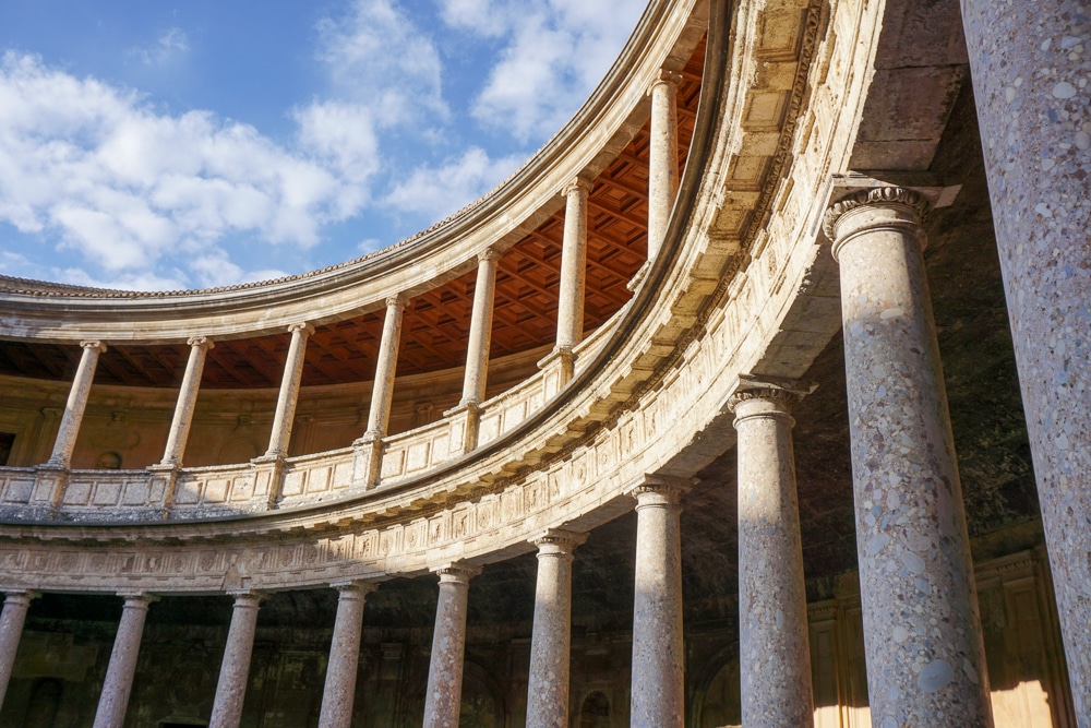 Palace of Charles V at the Alhambra in Granada Spain