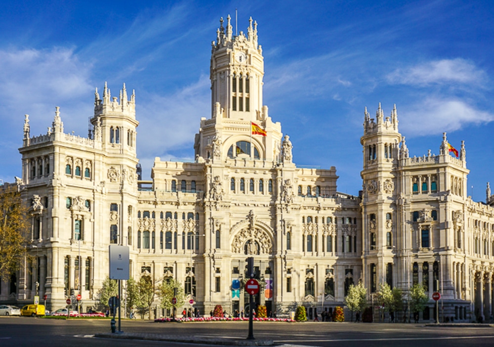 Plaza de Cibeles in Madrid Spain