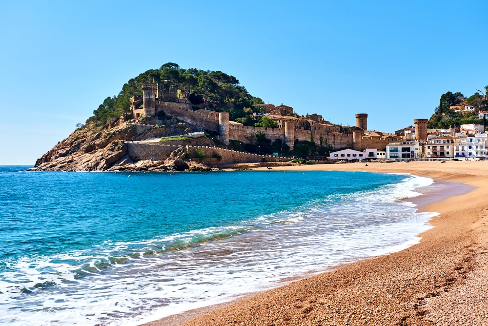 Vila Vella, the oldest part of the town of Tossa del Mar, Costa Brava, Catalonia, Spain