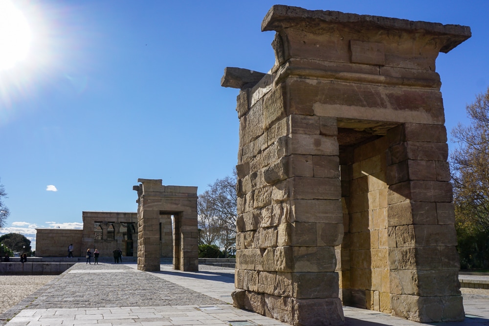 Temple of Debod in Madrid Spain