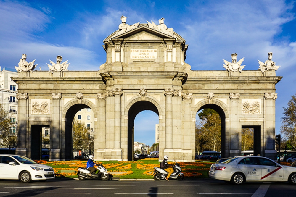 Puerta de Alcalá in Madrid Spain