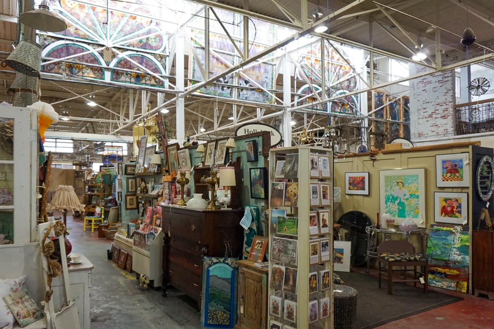Inside an antique shop in Roanoke Virginia