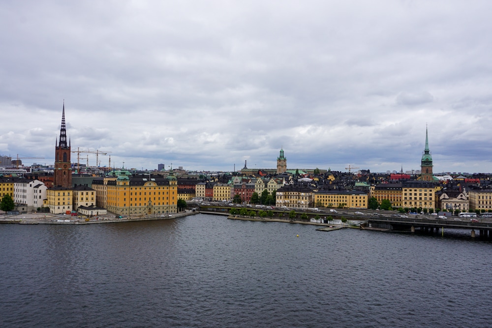 Stockholm Sweden city view from the water