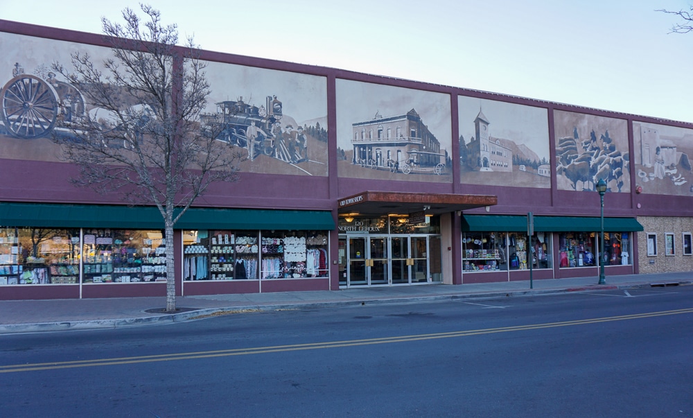 Storefront building in Flagstaff Arizona