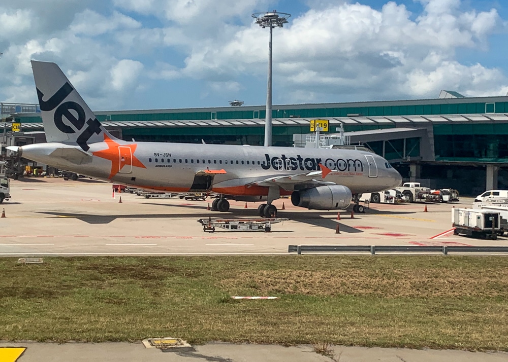 Jetstar Airplane on the tarmac