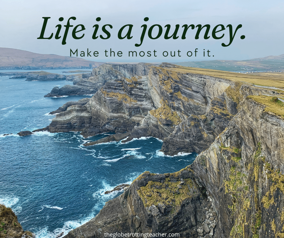 Travel quote about life as a journey.