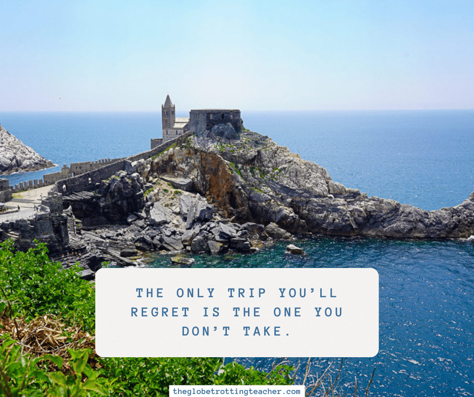 Travel quote about regret.