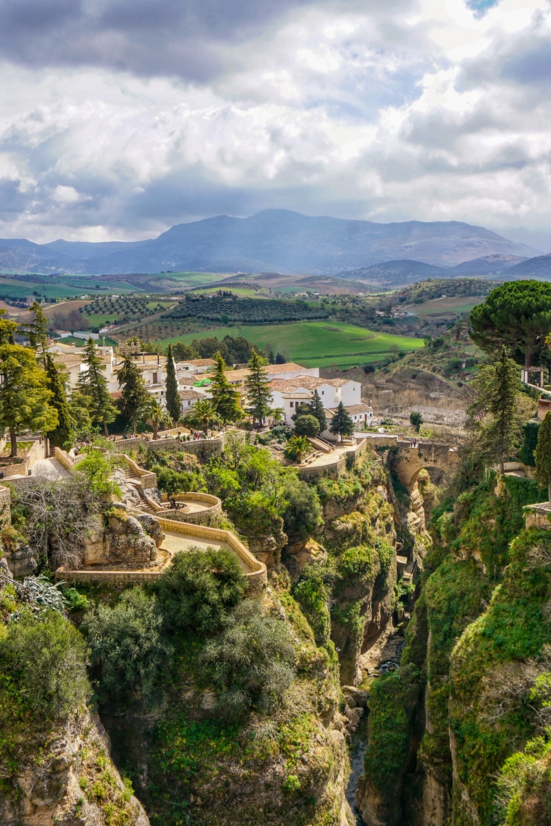 view of ronda spain leading into the countryside